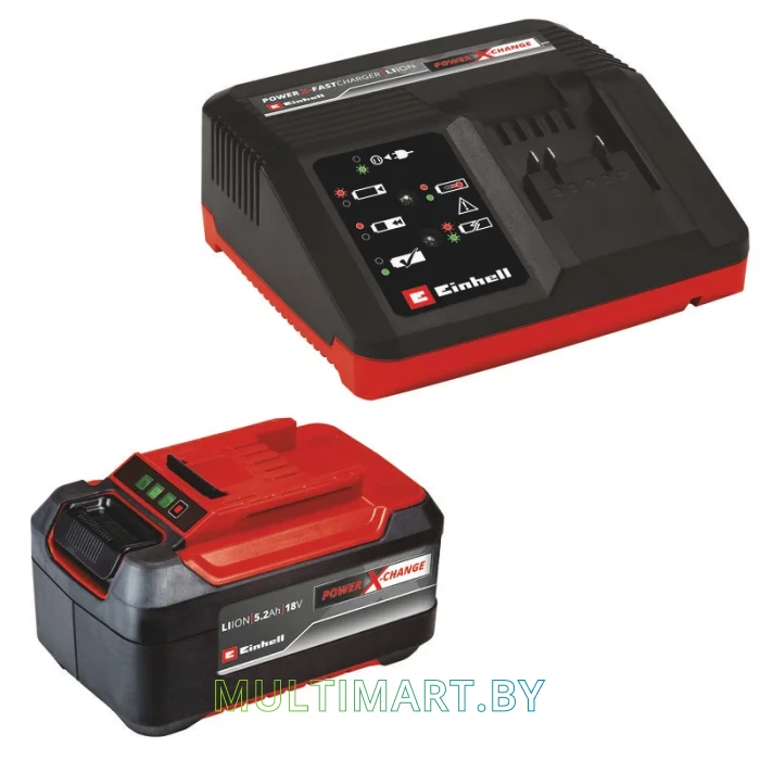 Аккумулятор с зарядным устройством Einhell Power X-Change 4512114 (18В/5.2 Ah + 18В)